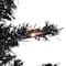 6ft. Pre-Lit Black Tinsel Artificial Christmas Tree, Clear Lights